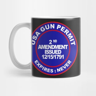 USA Gun Permit Mug